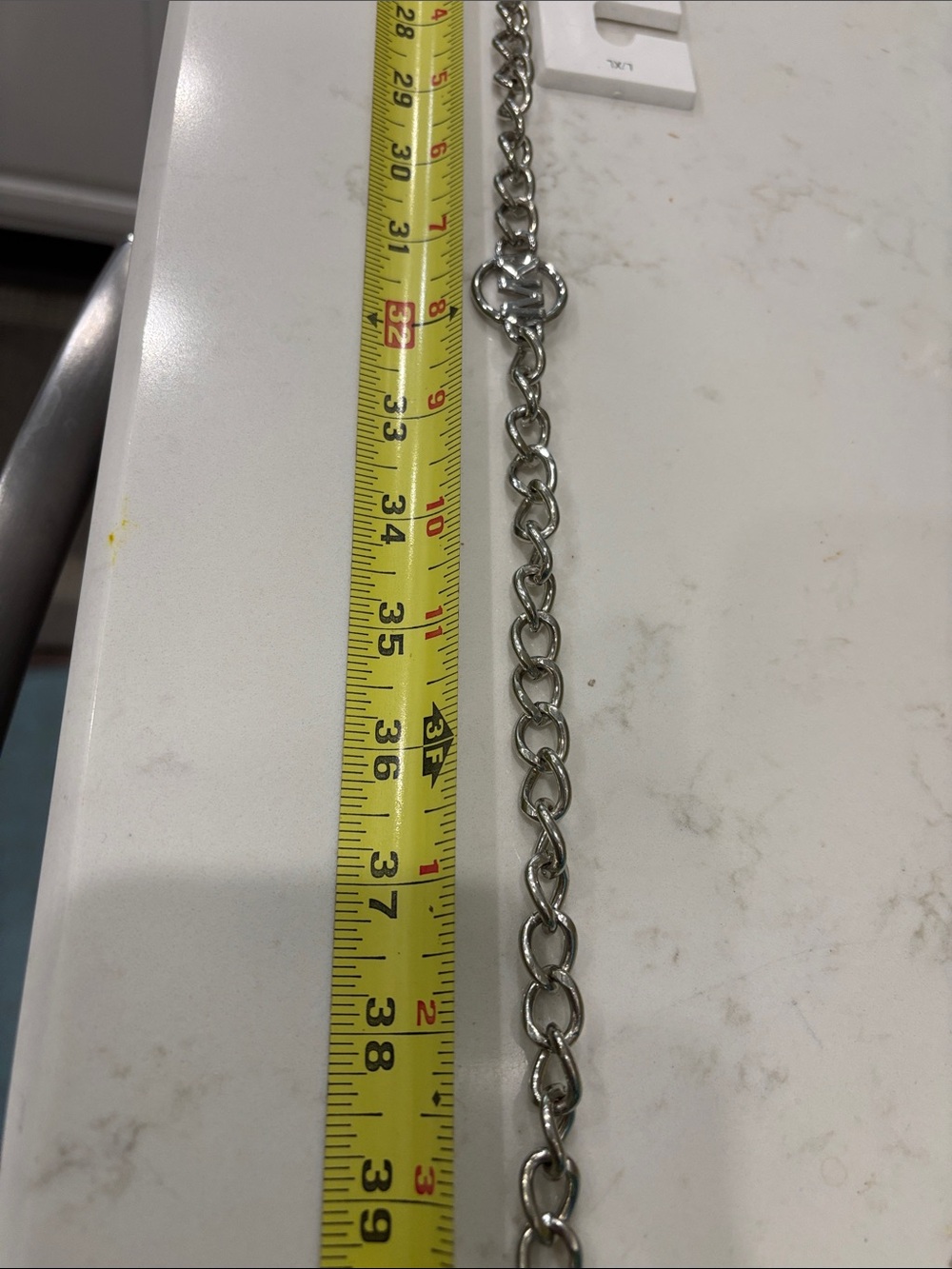 MICHAEL Michael Kors Silver Chain Logo Link Belt - Picture 7 of 8